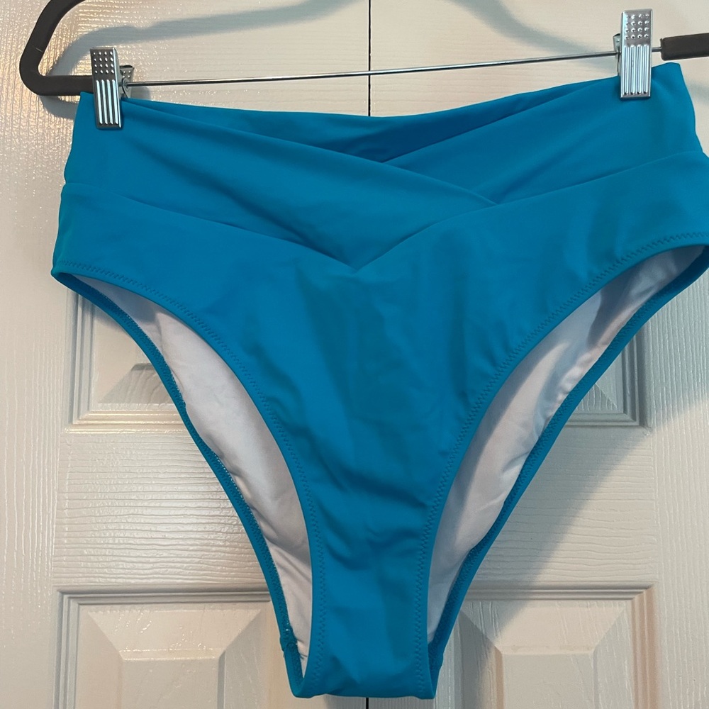 PINK Victoria's Secret Vibrant Blue Bikini Set XL - Picture 5 of 6